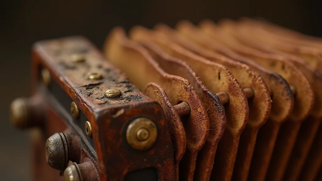 Accordion bellows detail