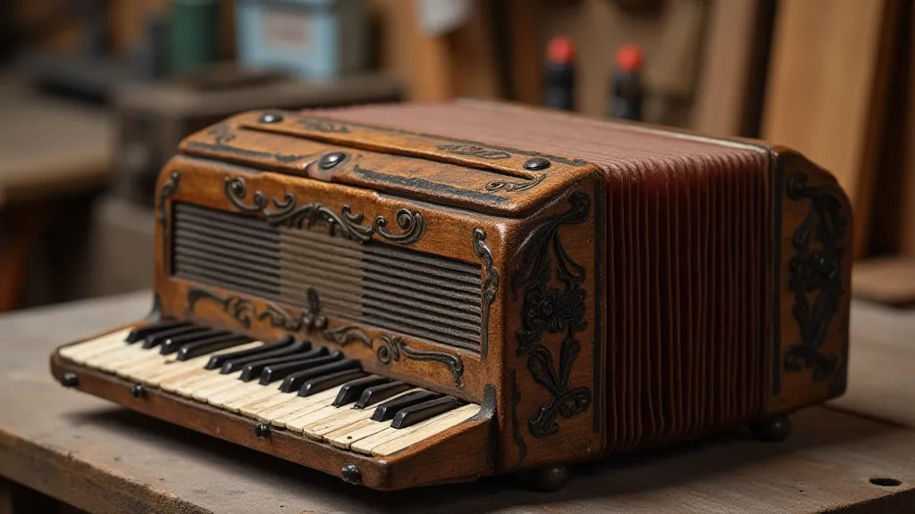 Restored antique accordion